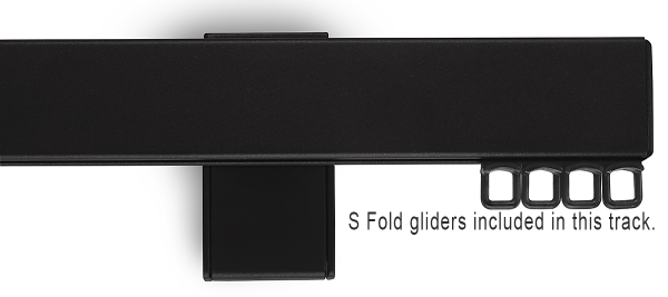 Designer Single Track. (for S Fold Curtains only) Designer Single Track. (for S Fold Curtains only)